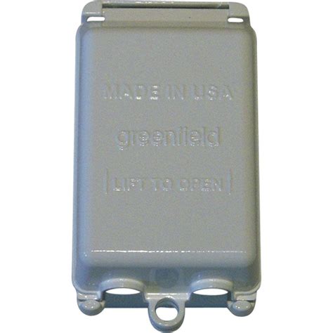 greenfield while-in-use weatherproof electrical box cover vertical gray|Has anyone ever used Greenfield in.